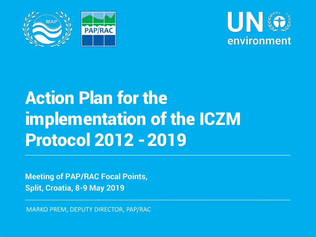 action plan for the implementation of the iczm n.w