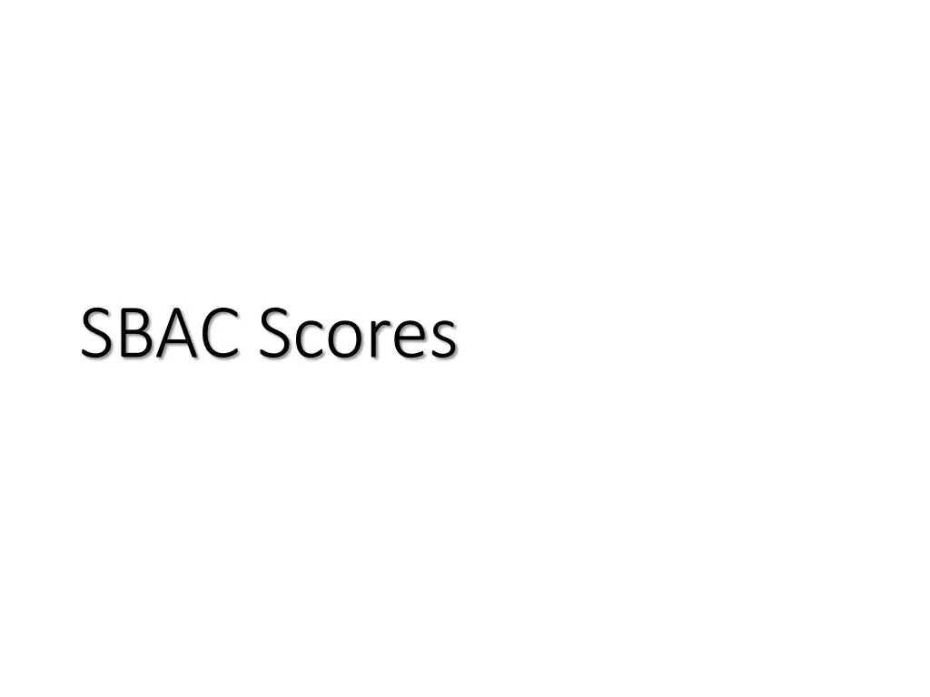 sbac scores n.w