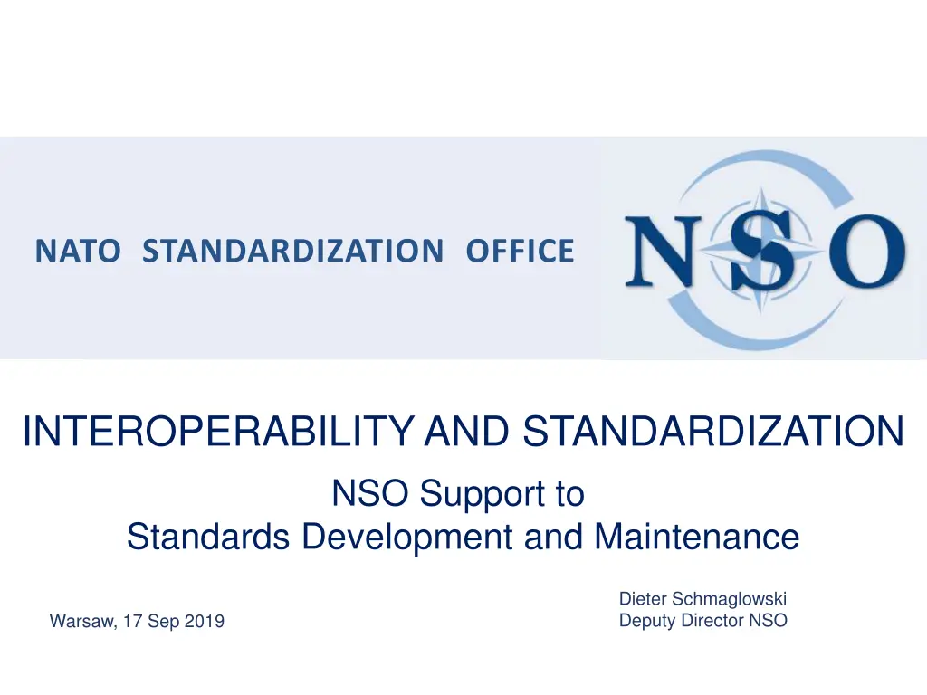 nato standardization office n.w