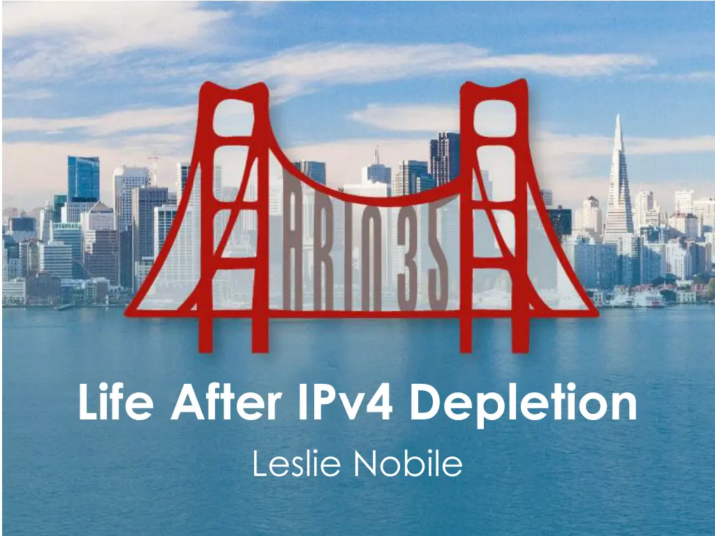 life after ipv4 depletion leslie nobile n.w