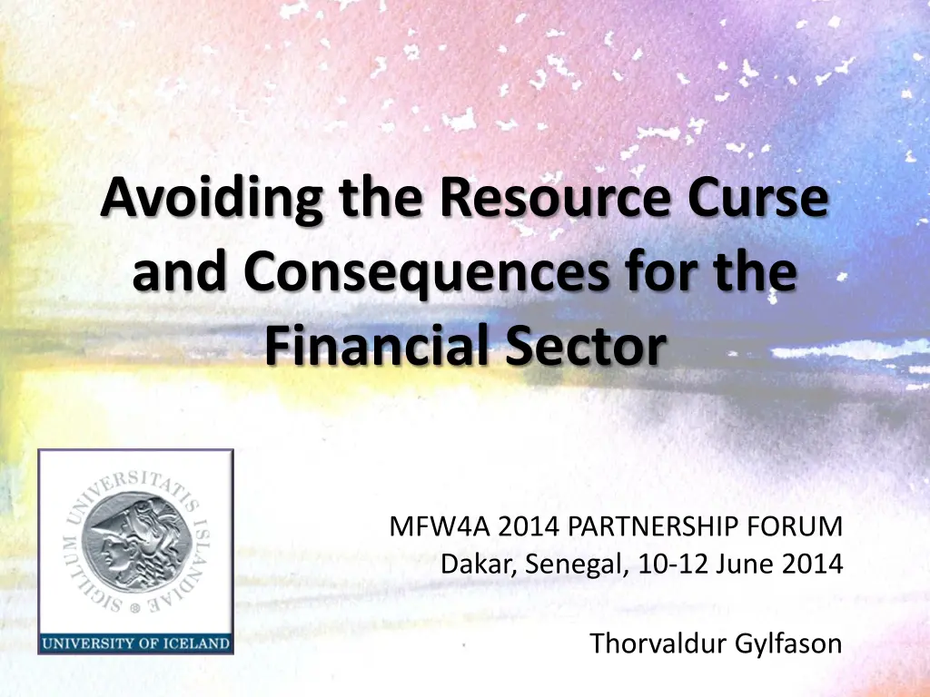 avoiding the resource curse and consequences n.w