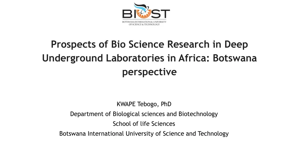 prospects of bio science research in deep n.w