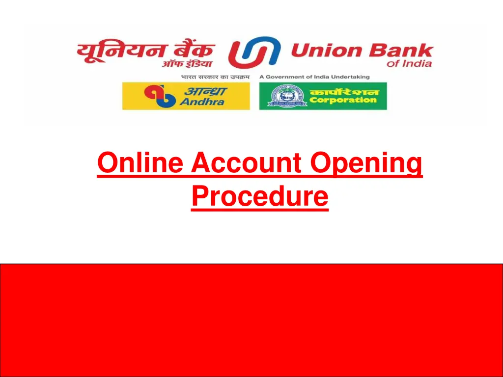 online account opening procedure n.w