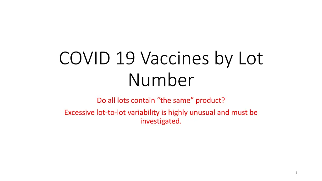 covid 19 vaccines by lot number n.w