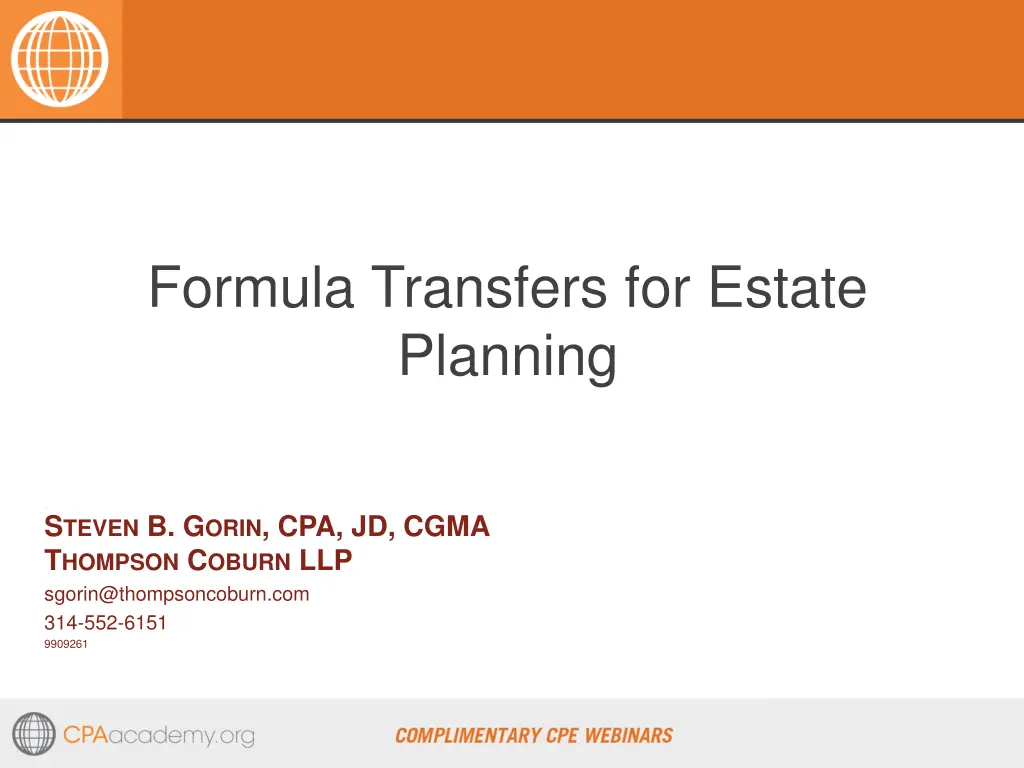formula transfers for estate planning n.w
