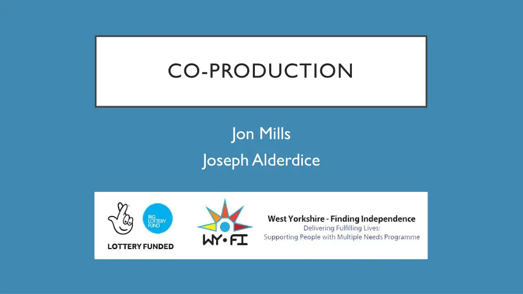 co production n.w