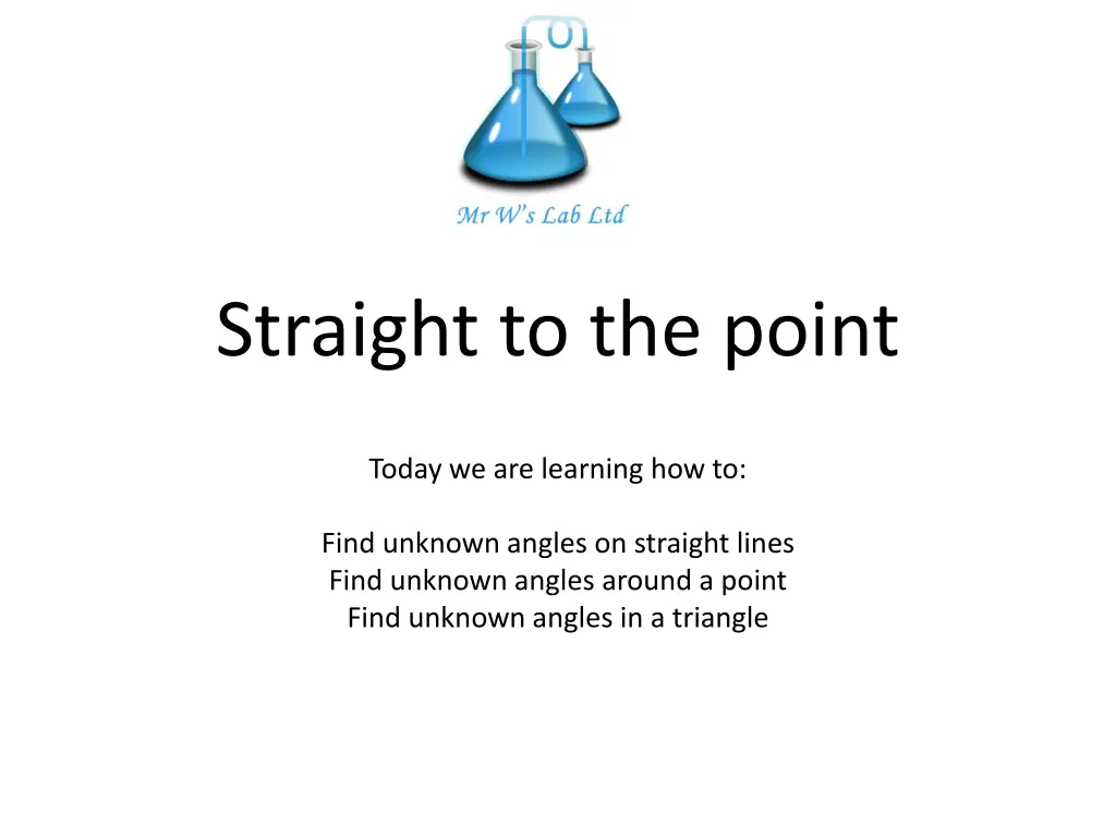 straight to the point n.w