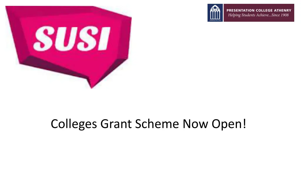 colleges grant scheme now open n.w