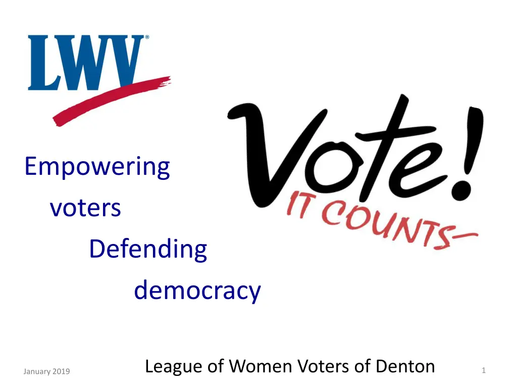 empowering voters defending democracy n.w