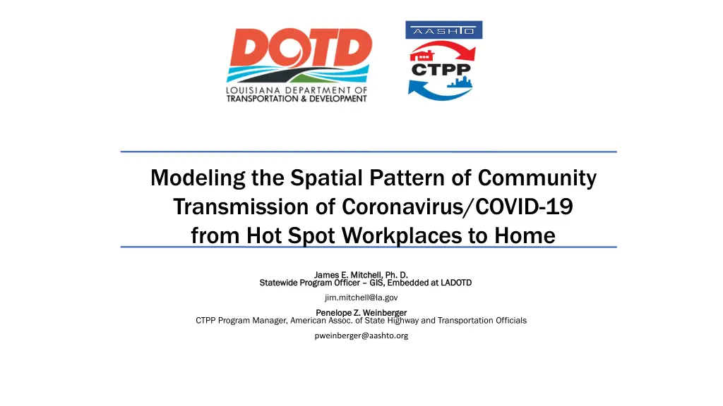 modeling the spatial pattern of community n.w