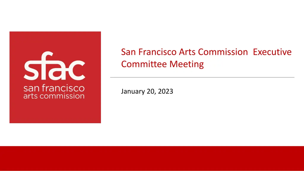 san francisco arts commission executive committee n.w