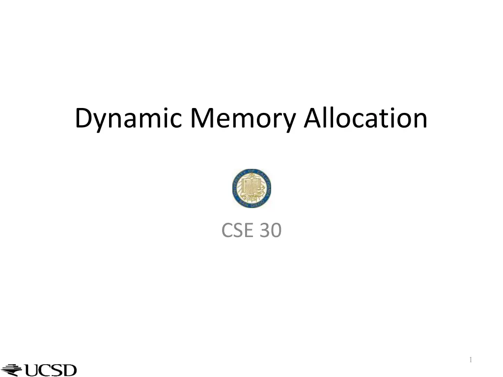 dynamic memory allocation n.w