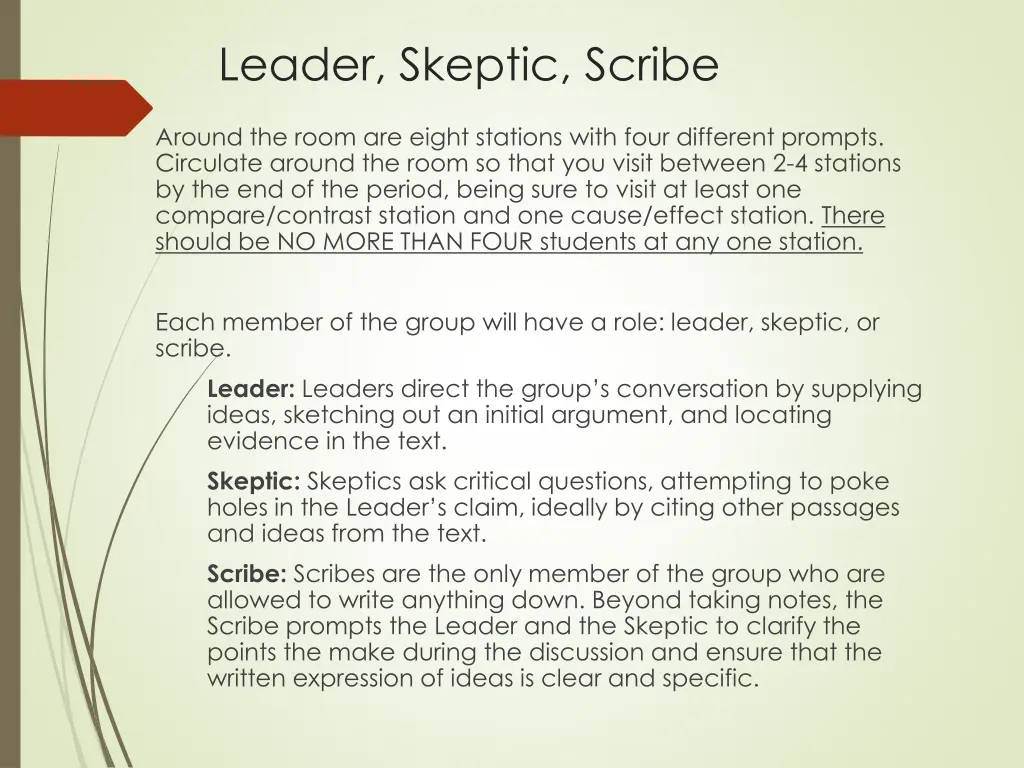 leader skeptic scribe n.w
