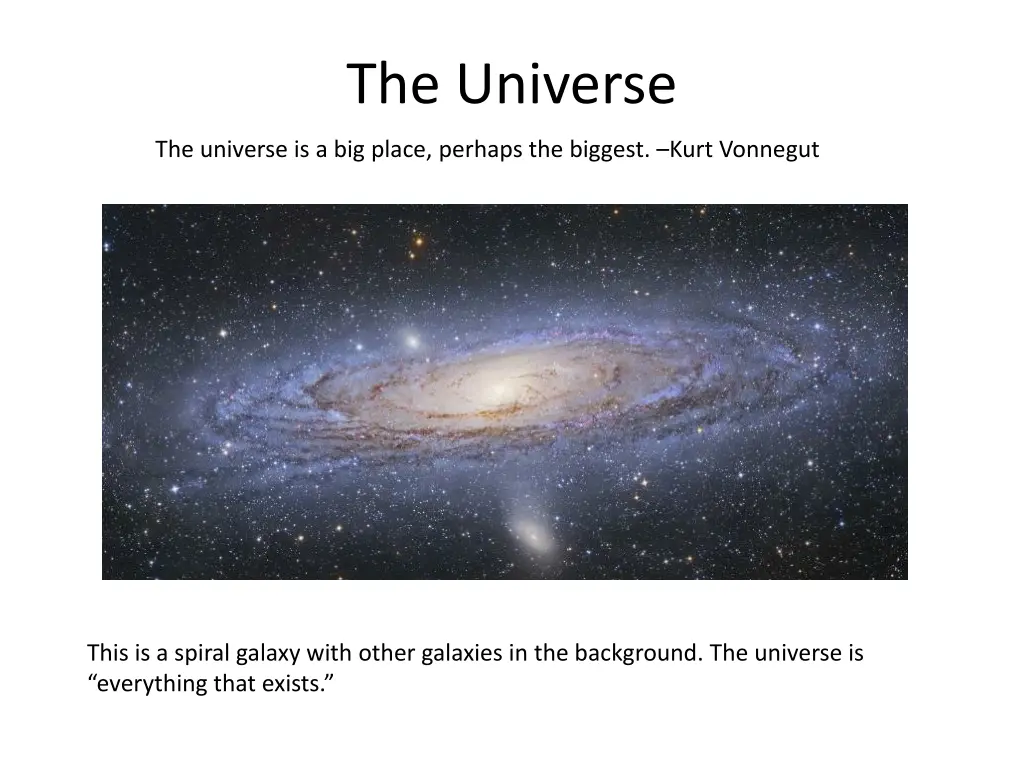 the universe n.w