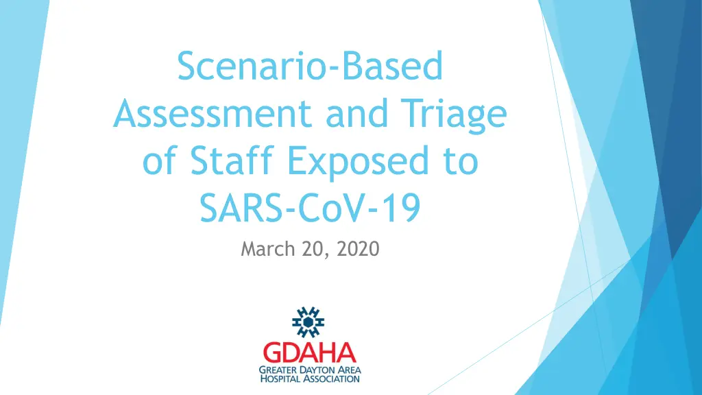 scenario based assessment and triage of staff n.w