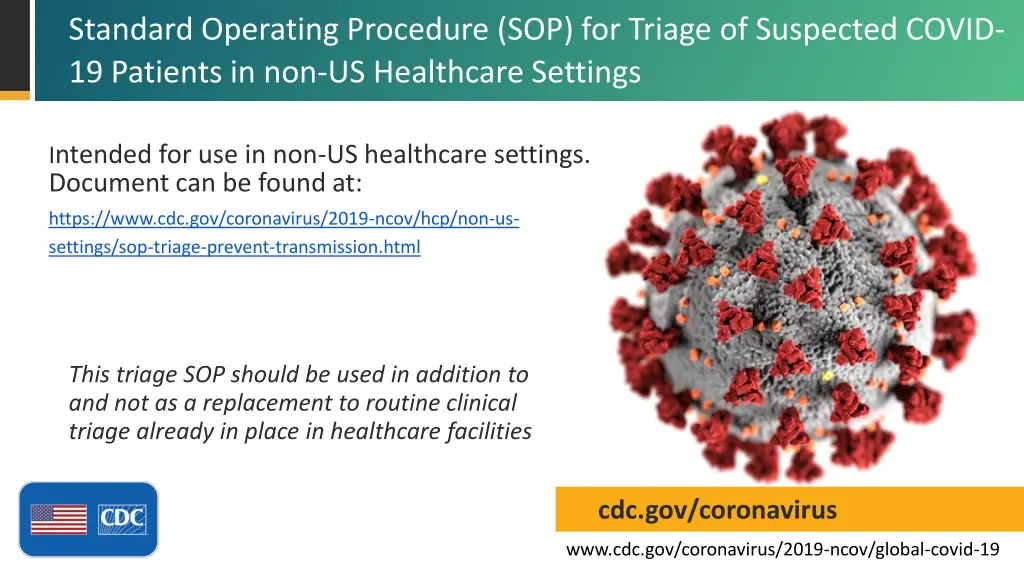 standard operating procedure sop for triage n.w