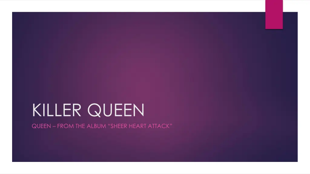 killer queen queen from the album sheer heart n.w