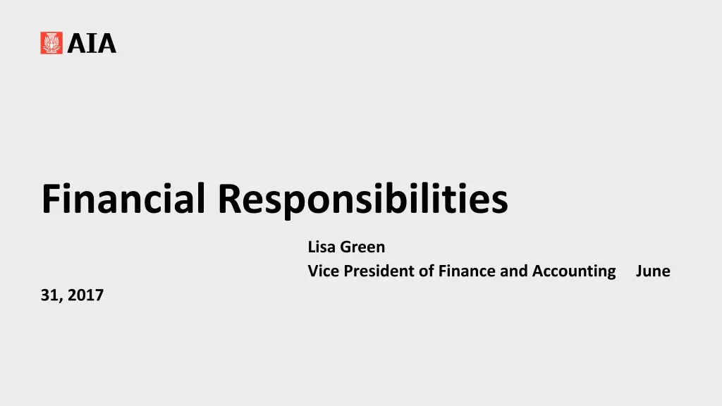 financial responsibilities n.w