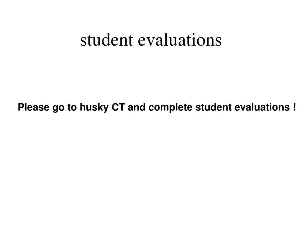 student evaluations n.w