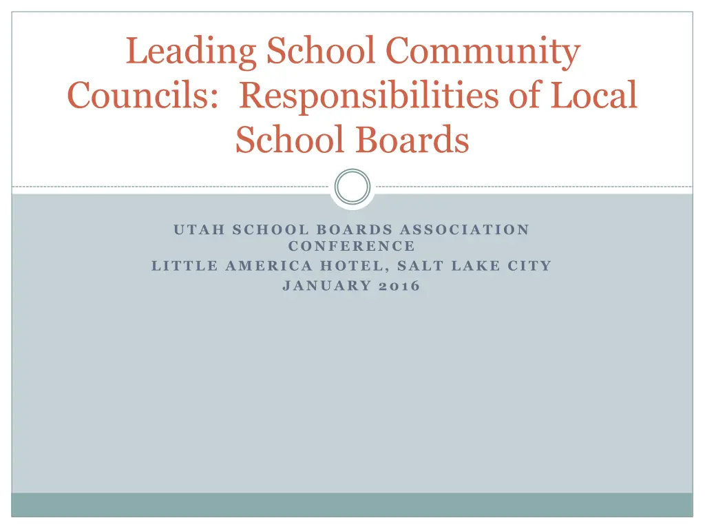 leading school community councils n.w