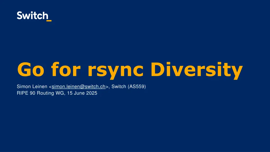 go for rsync diversity n.w