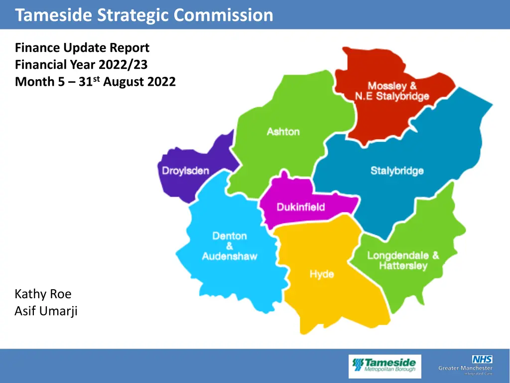 tameside strategic commission n.w