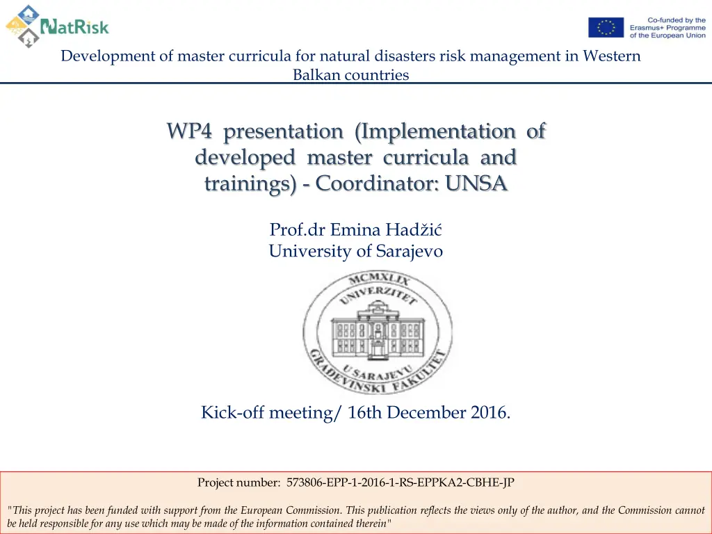 development of master curricula for natural n.w