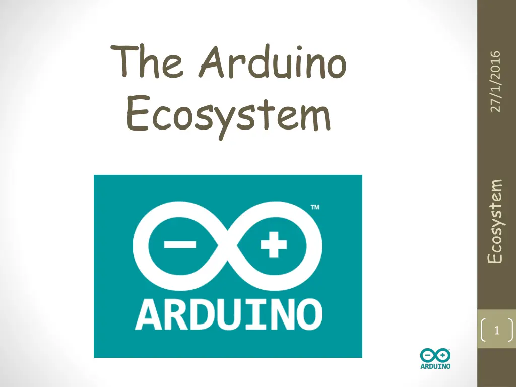 the arduino ecosystem n.w