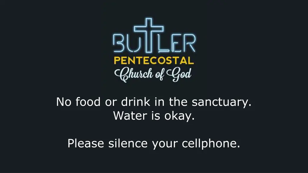 no food or drink in the sanctuary water is okay n.w