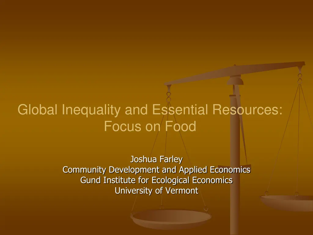 global inequality and essential resources focus n.w