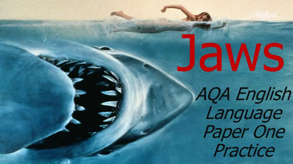 jaws aqa english language paper one practice n.w