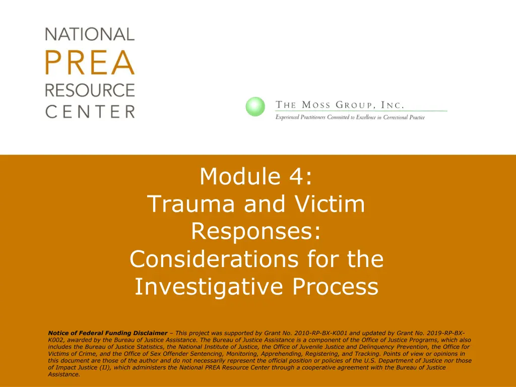 module 4 trauma and victim responses n.w