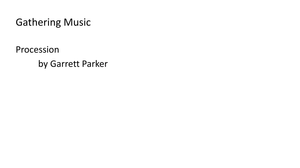 gathering music n.w