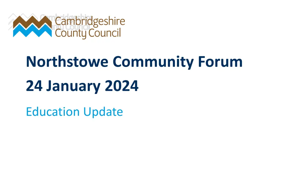 northstowe community forum 24 january 2024 n.w