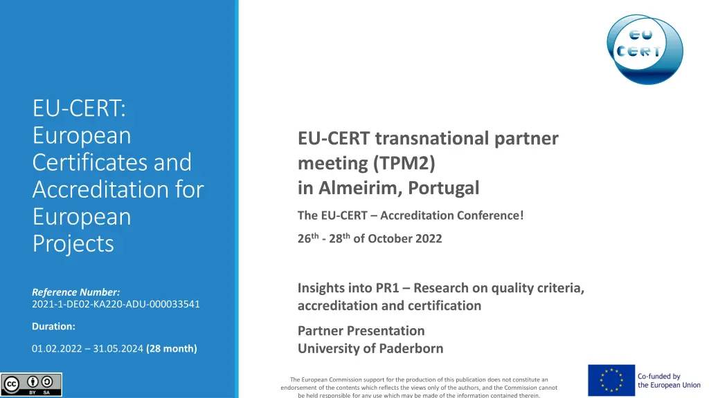 eu cert european certificates and accreditation n.w