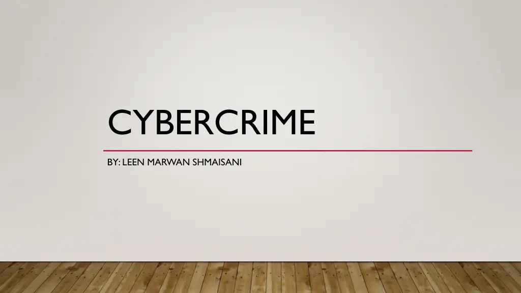 cybercrime n.w