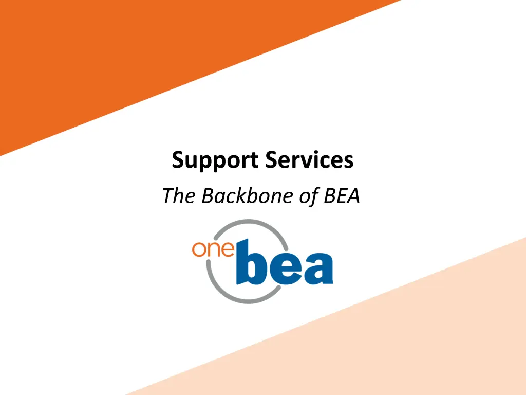 support services the backbone of bea n.w