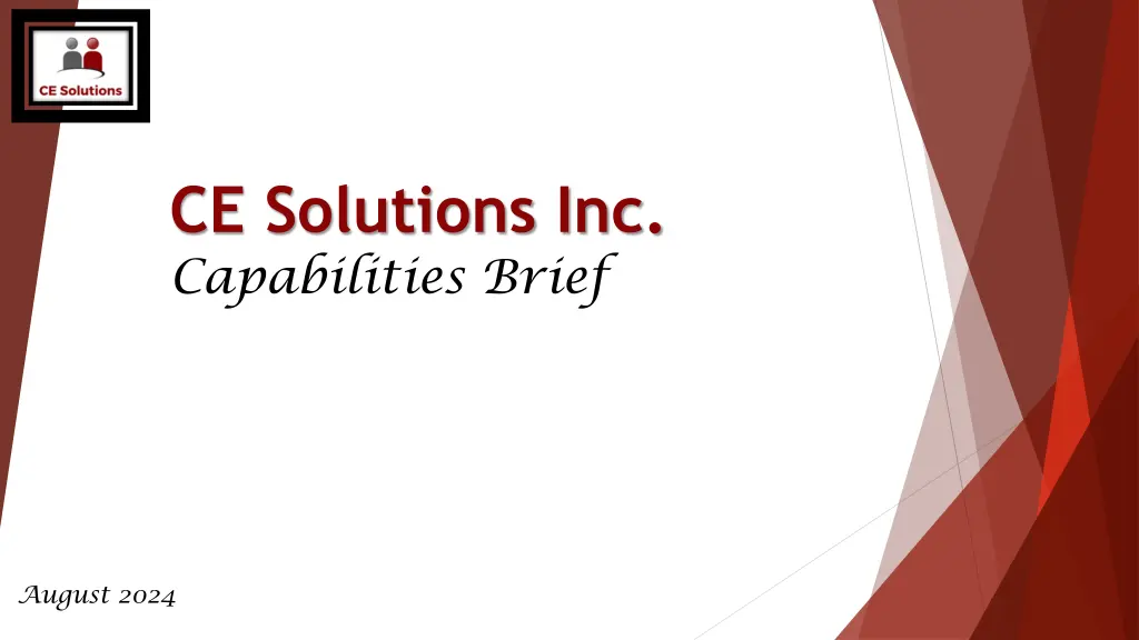ce solutions inc capabilities brief n.w
