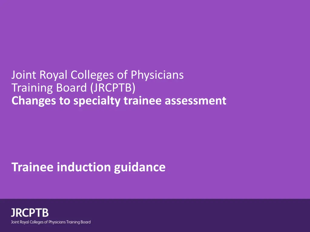 joint royal colleges of physicians training board n.w