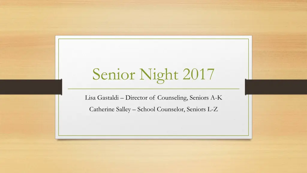 senior night 2017 n.w