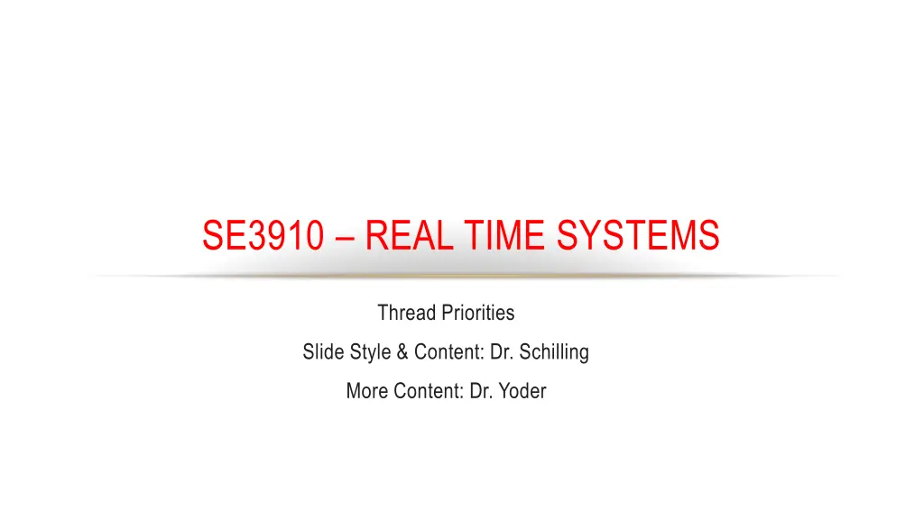 se3910 real time systems n.w