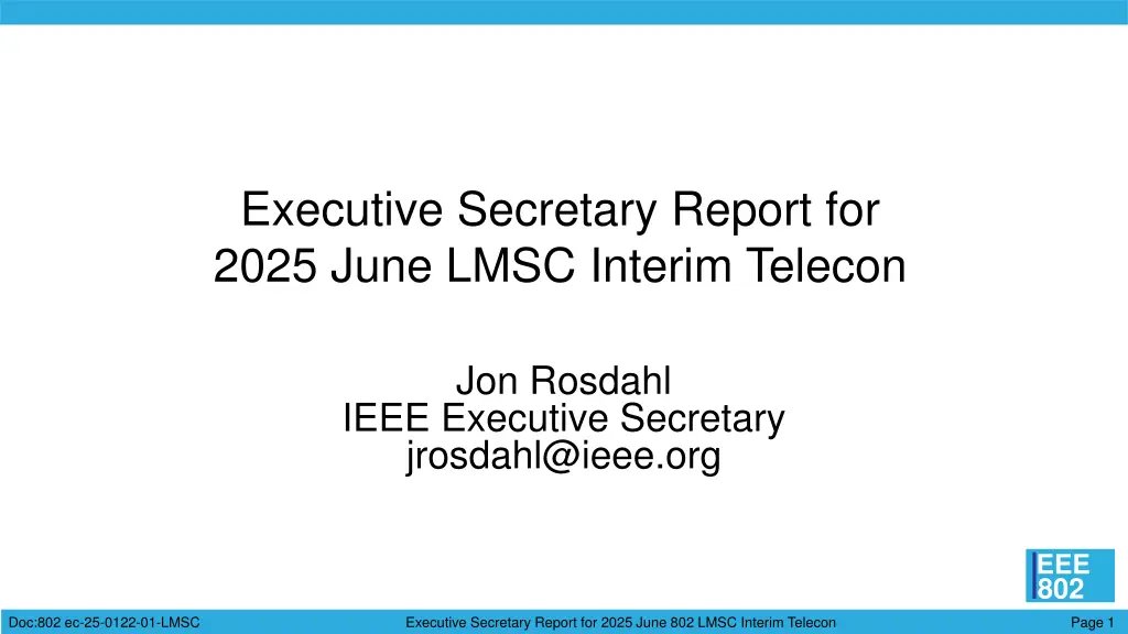 executive secretary report for 2025 june lmsc n.w