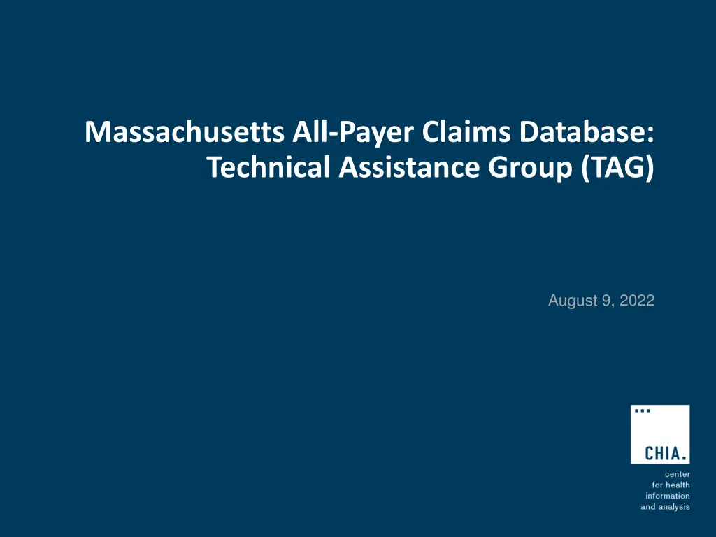 massachusetts all payer claims database technical n.w