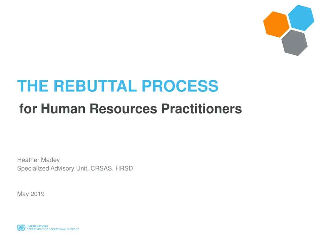the rebuttal process for human resources n.w