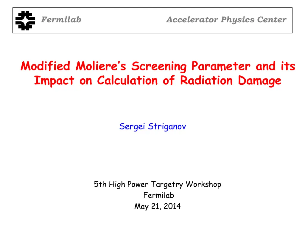 fermilab n.w