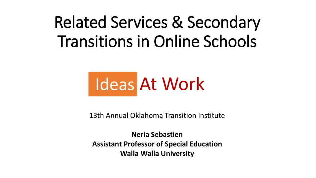 related services secondary related services n.w