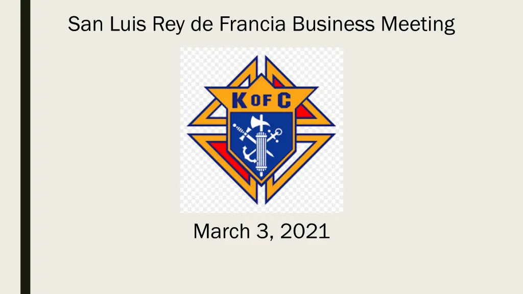 san luis rey de francia business meeting n.w