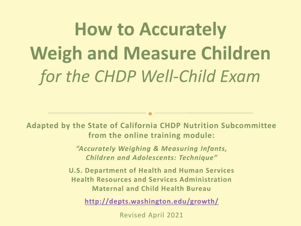 how to accurately weigh and measure children n.w