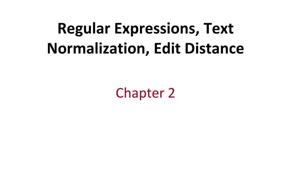 regular expressions text normalization edit n.w