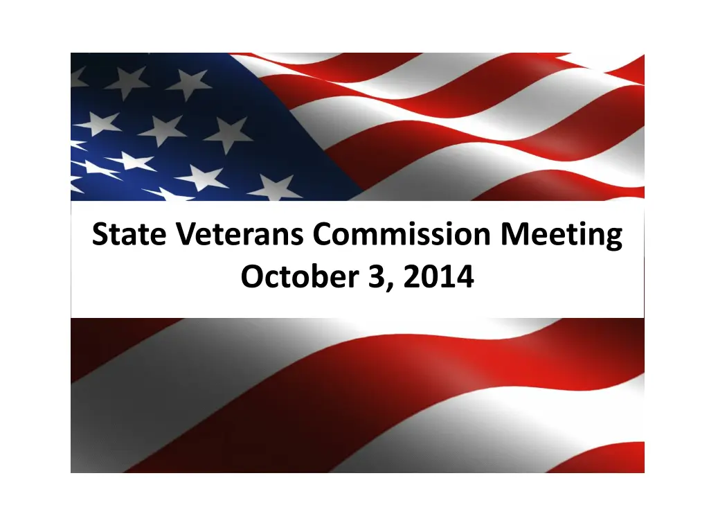 state veterans commission meeting october 3 2014 n.w